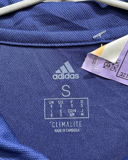 Adidas Blue Polyester Sport Polo T Shirt For Men Small - Preloved Labels