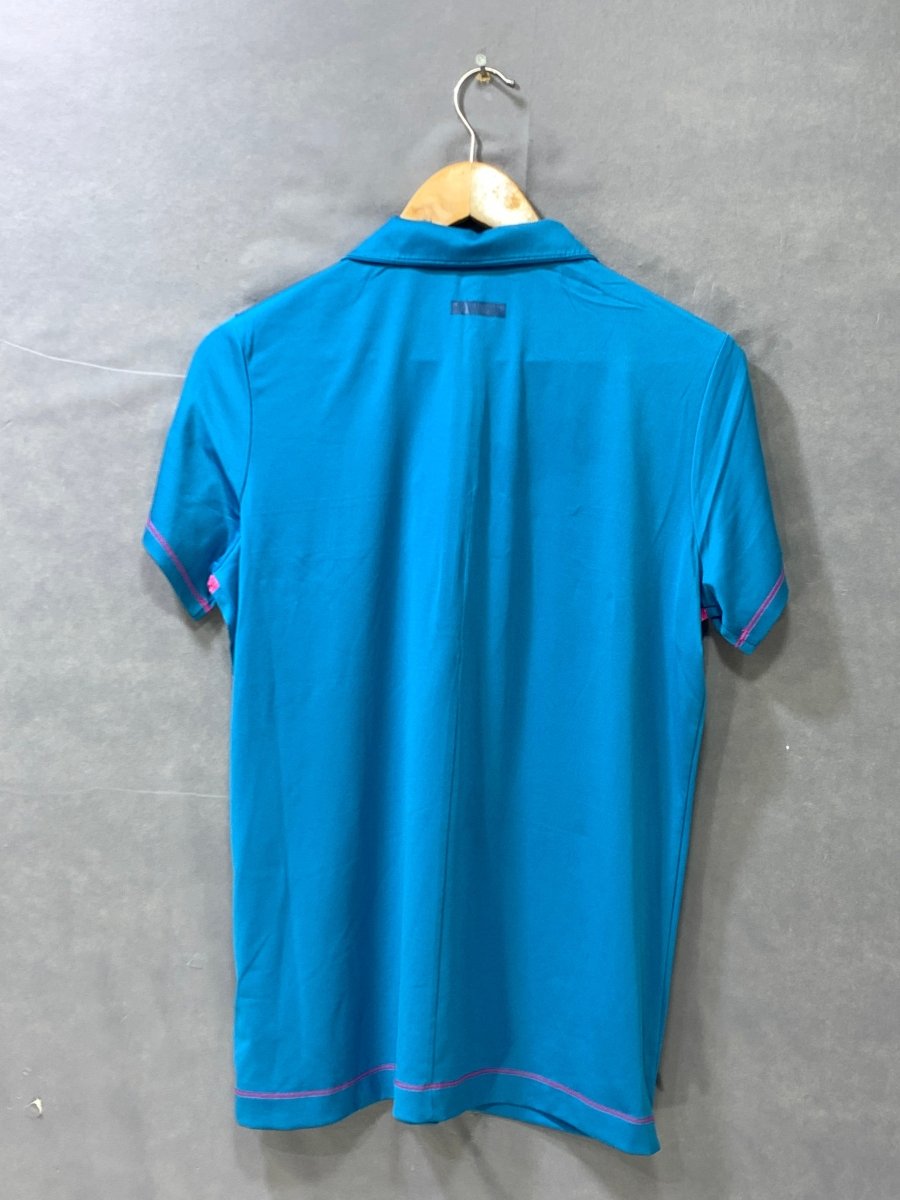Adidas Blue Sports For Women Polo T Shirt L - Preloved Labels