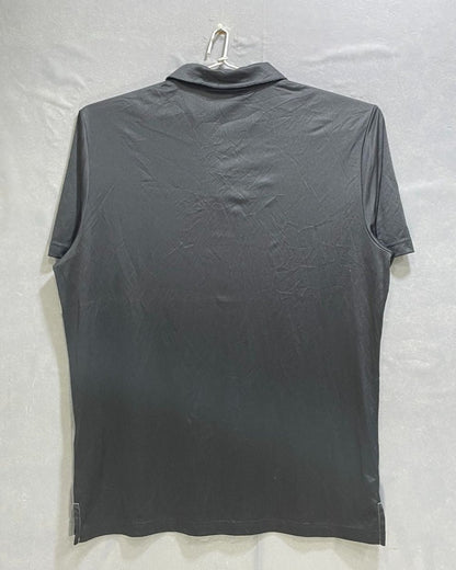 Adidas Grey Polyester Sport Polo T Shirt For Men Large - Preloved Labels