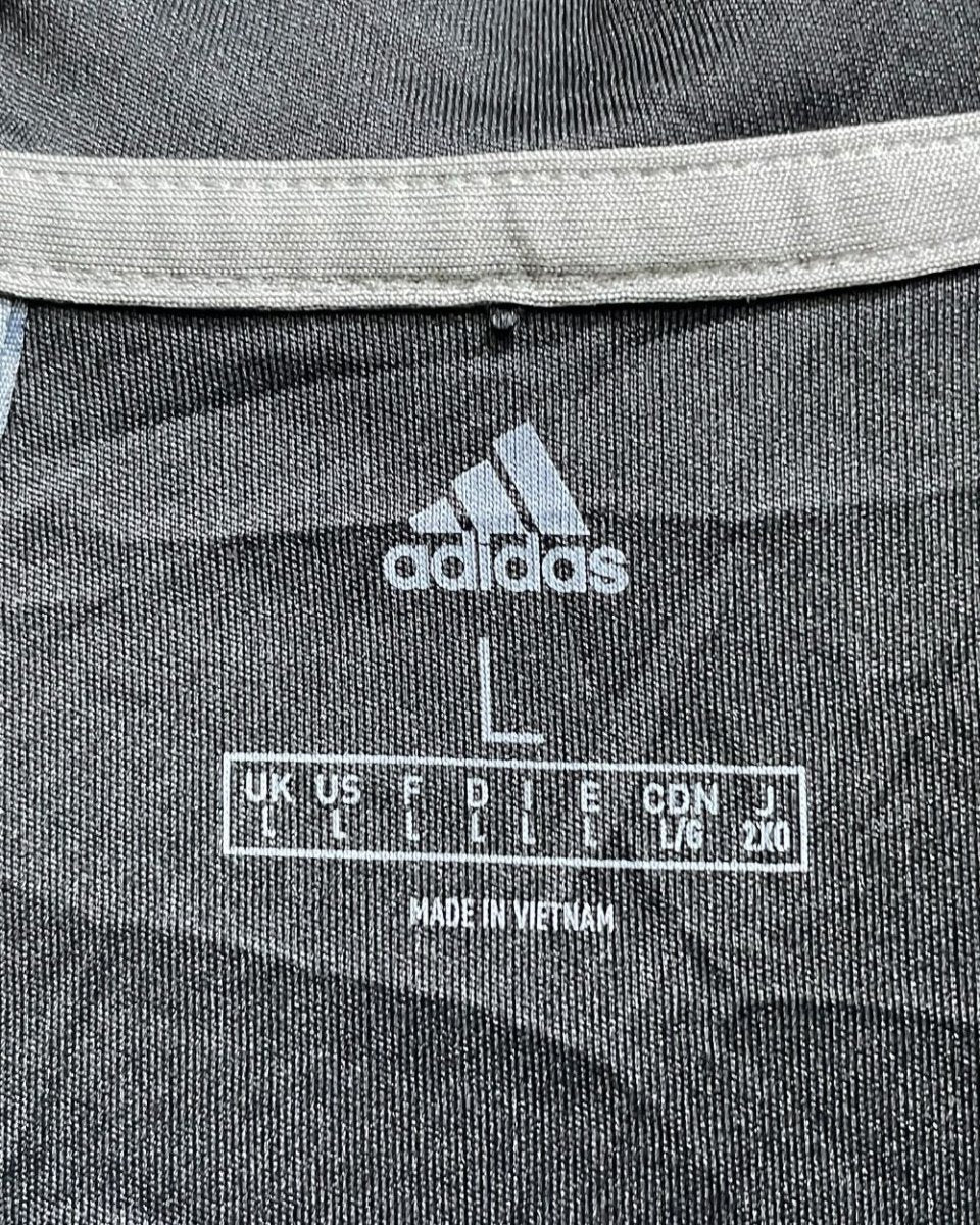 Adidas Grey Polyester Sport Polo T Shirt For Men Large - Preloved Labels
