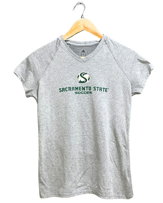 Adidas Grey Sport For Women T Shirt S - Preloved Labels