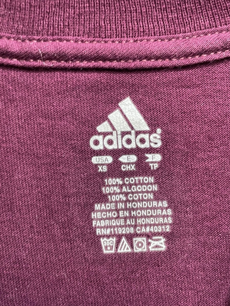 Adidas Maroon Cotton T Shirt For Men S - Preloved Labels