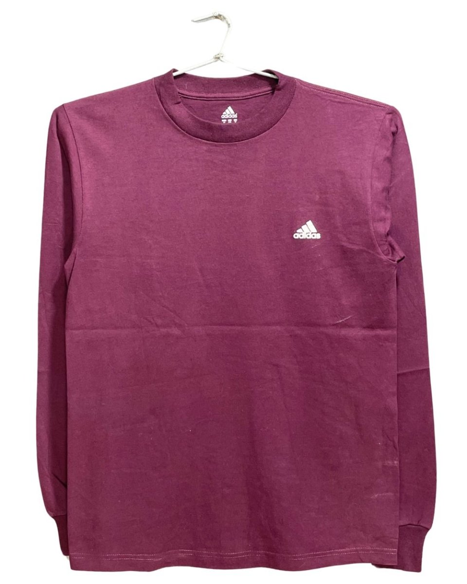 Adidas Maroon Cotton T Shirt For Men S - Preloved Labels