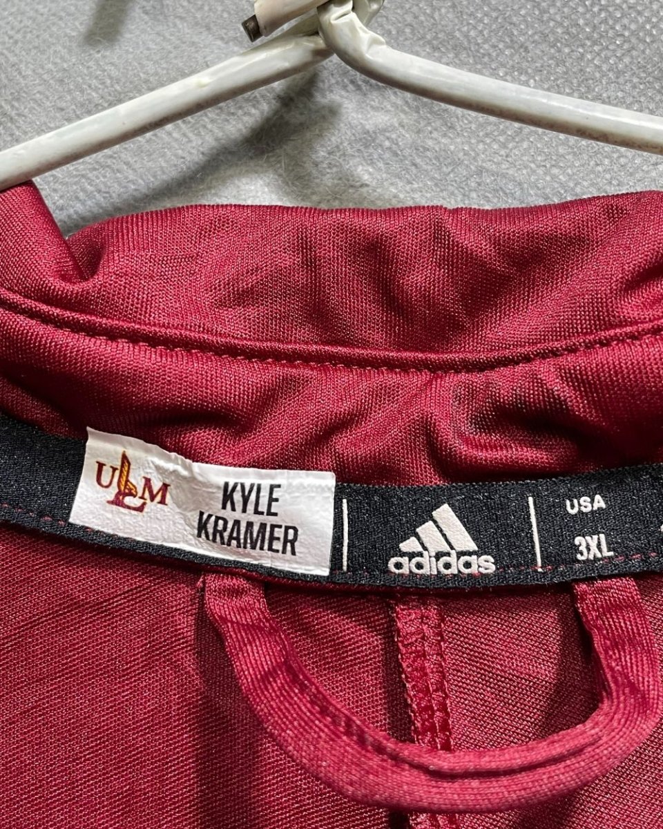 Adidas Maroon Polyester Sport Polo T Shirt For Men 3X Large - Preloved Labels