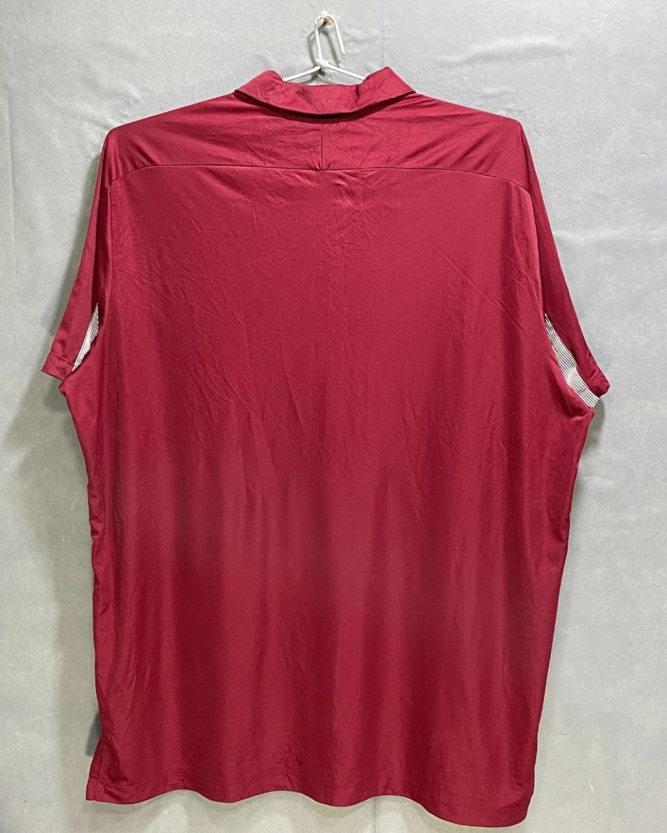 Adidas Maroon Polyester Sport Polo T Shirt For Men 3X Large - Preloved Labels