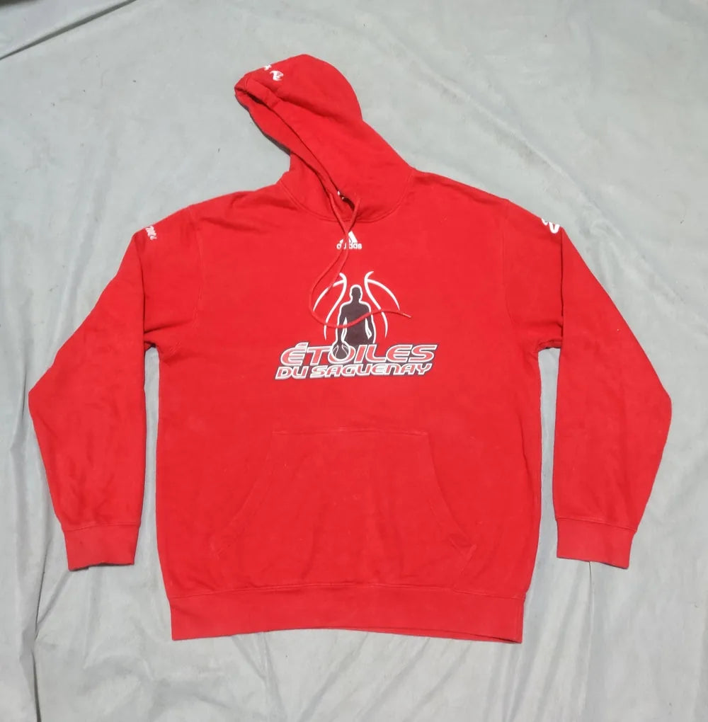 Adidas Men Cotton Fleece Red Hoodie M – Preloved Labels (view 2)