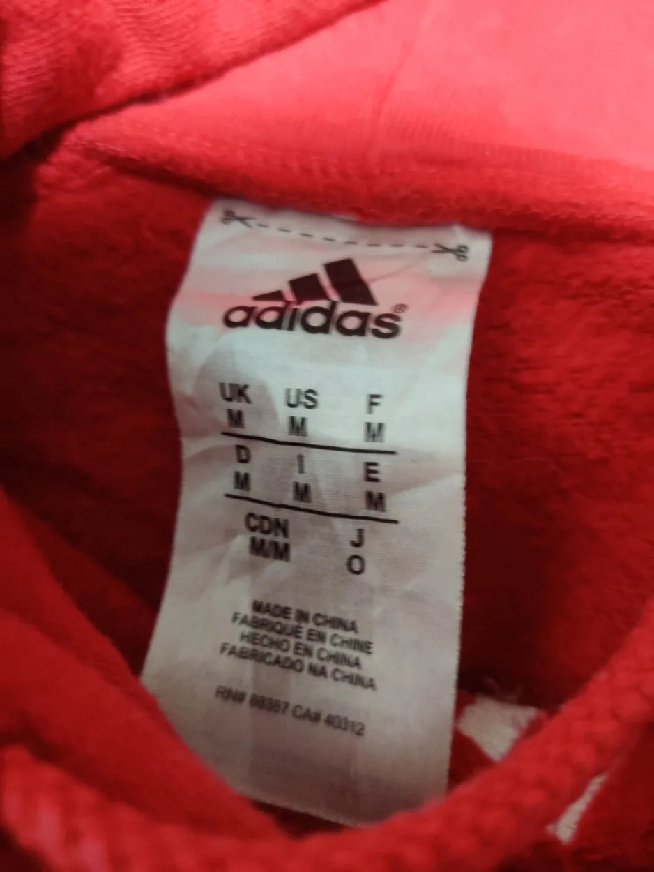 Adidas Men Cotton Fleece Red Hoodie M – Preloved Labels (view 3)