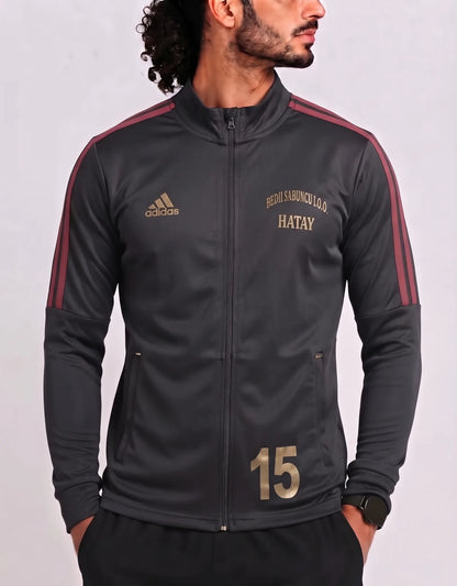 Adidas Men Polyester Black Maroon Zipper M – Preloved Labels