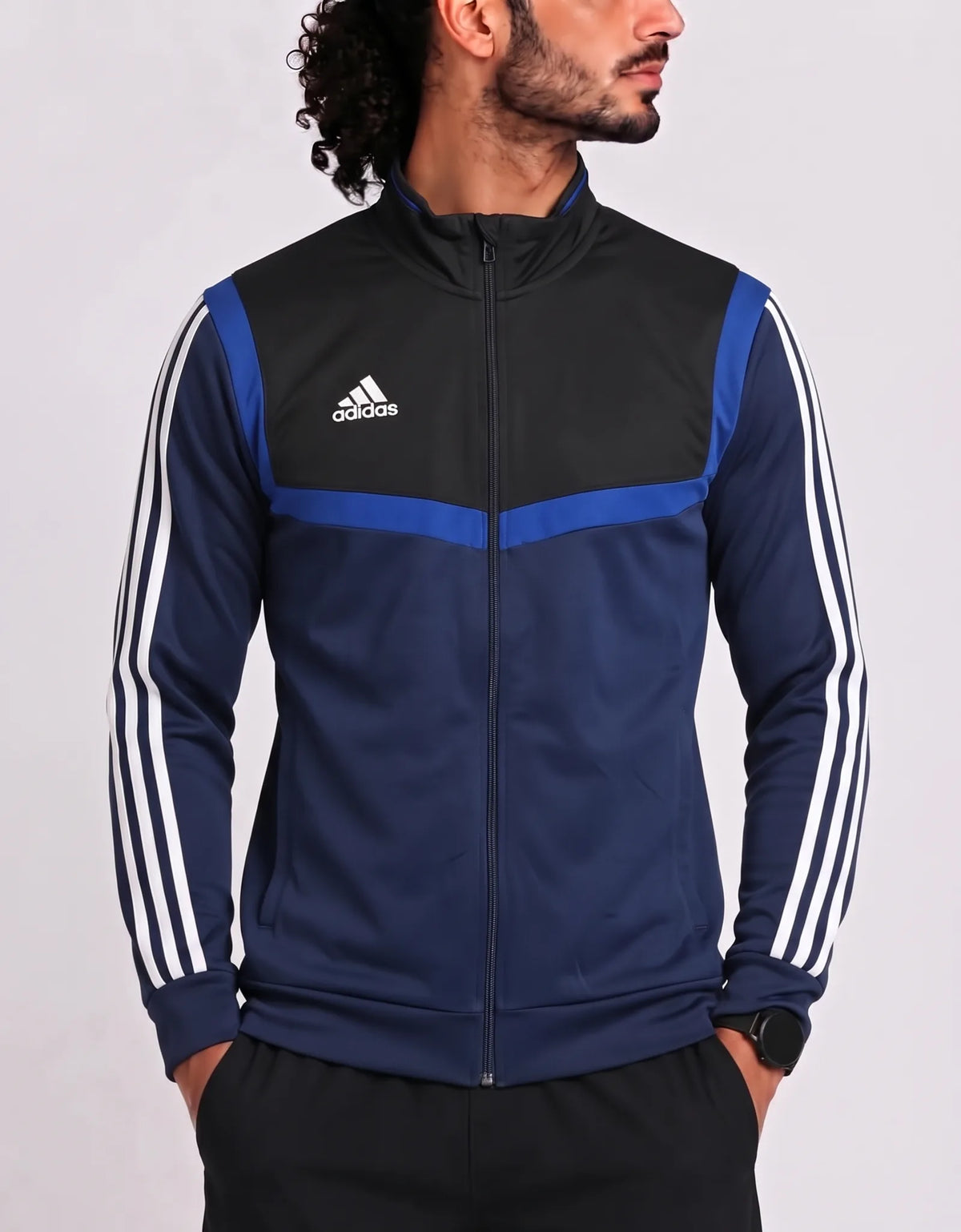 Adidas Men Polyester Black Navy Zipper L – Preloved Labels