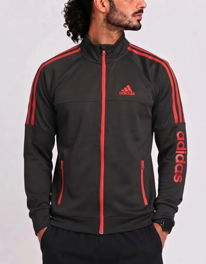 Adidas Men Polyester Black Red Zipper M – Preloved Labels
