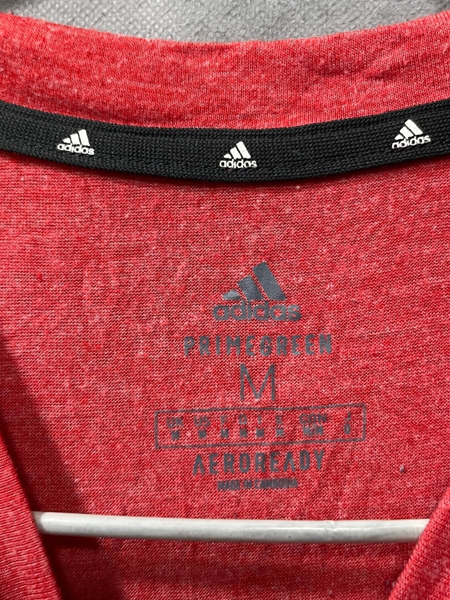 Adidas Red Cotton T Shirt For Men M - Preloved Labels