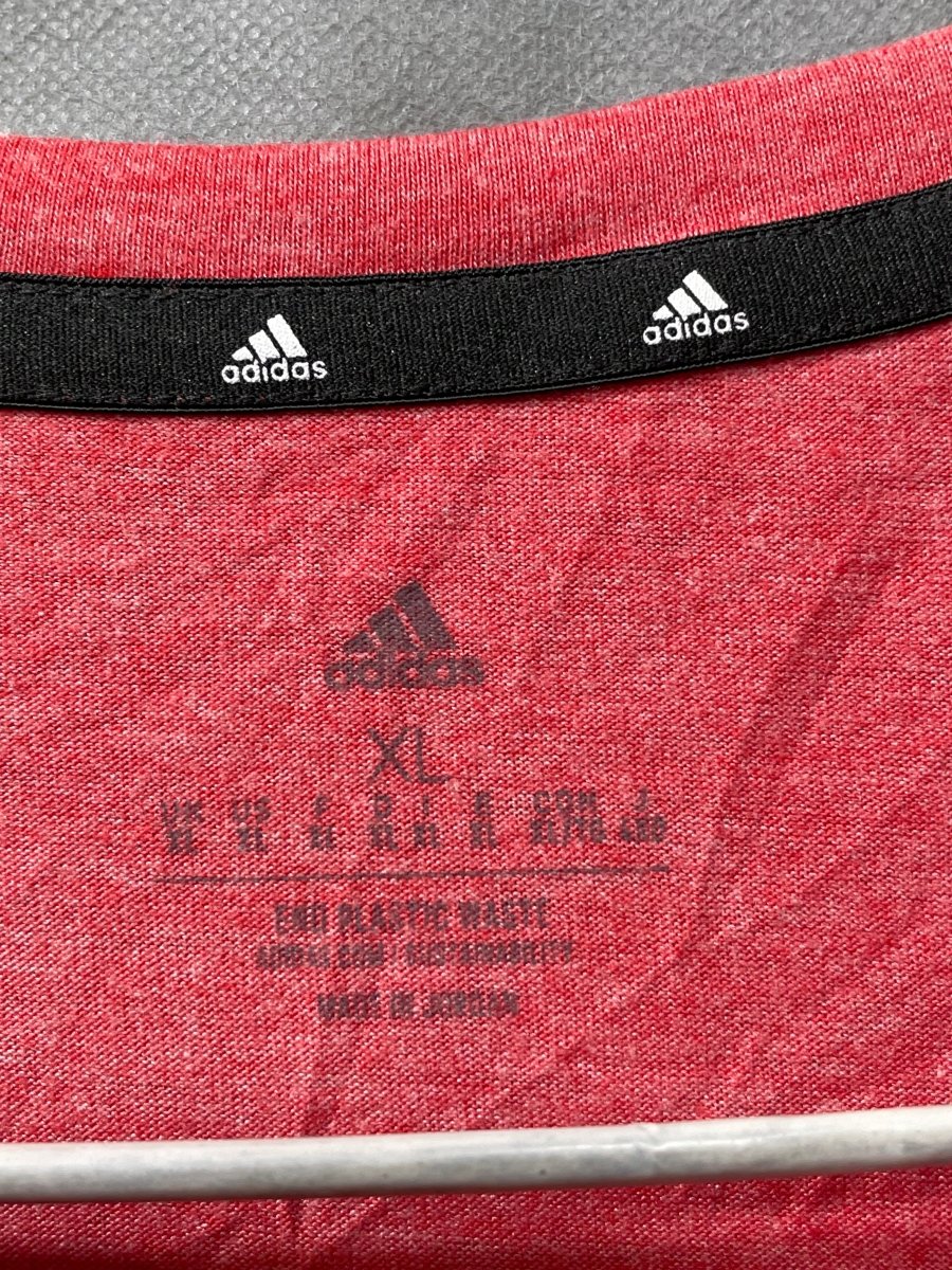 Adidas Red Cotton T Shirt For Men XL - Preloved Labels