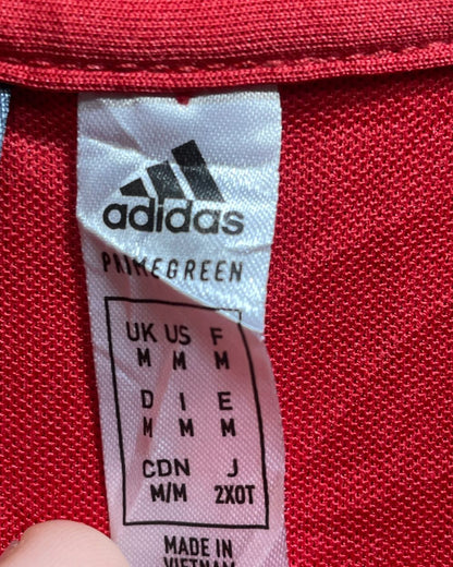 Adidas Red Sport For Women Polo T Shirt Medium - Preloved Labels
