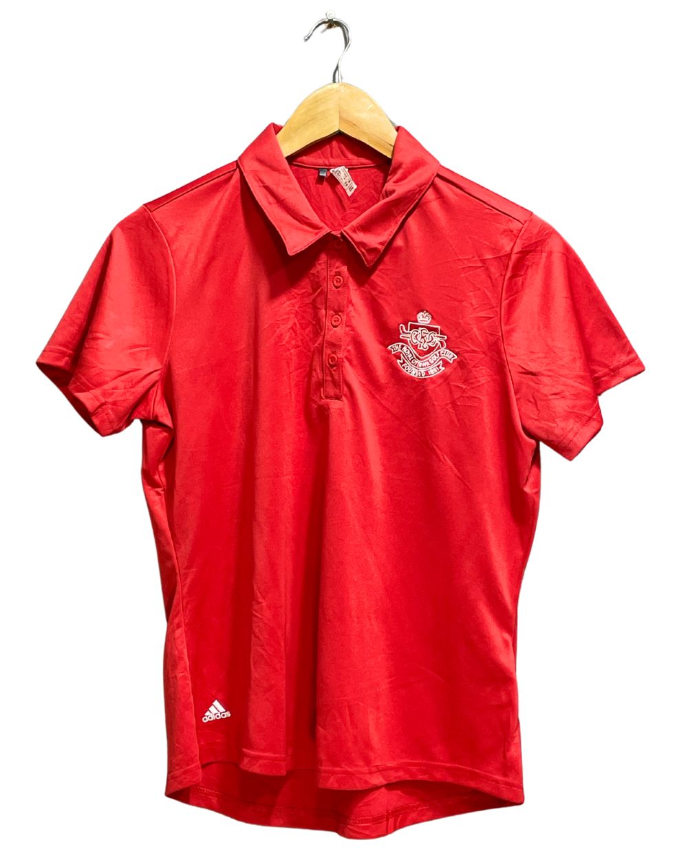 Adidas Red Sport For Women Polo T Shirt Medium - Preloved Labels