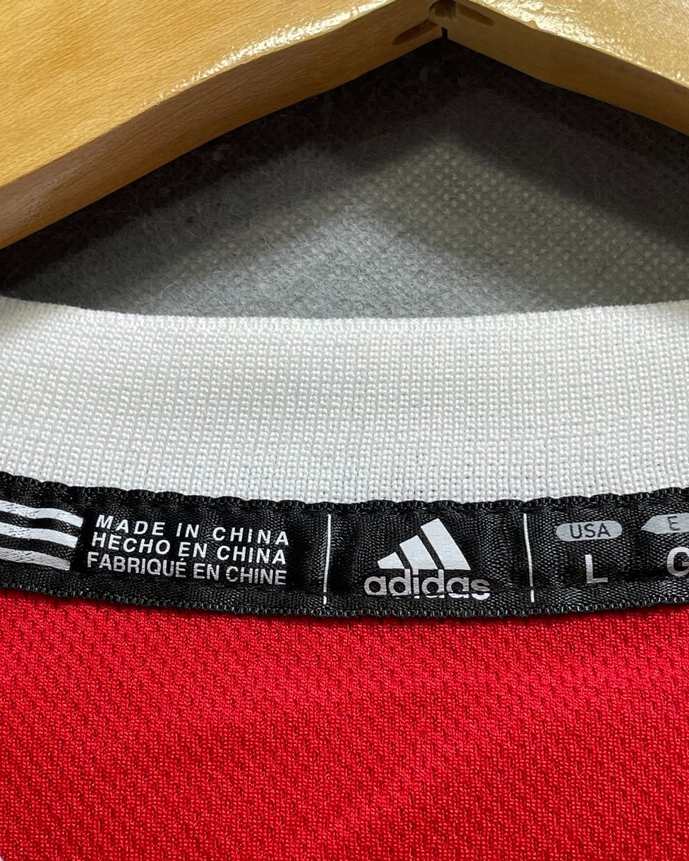 Adidas Red Sport For Women Vest T Shirt L - Preloved Labels