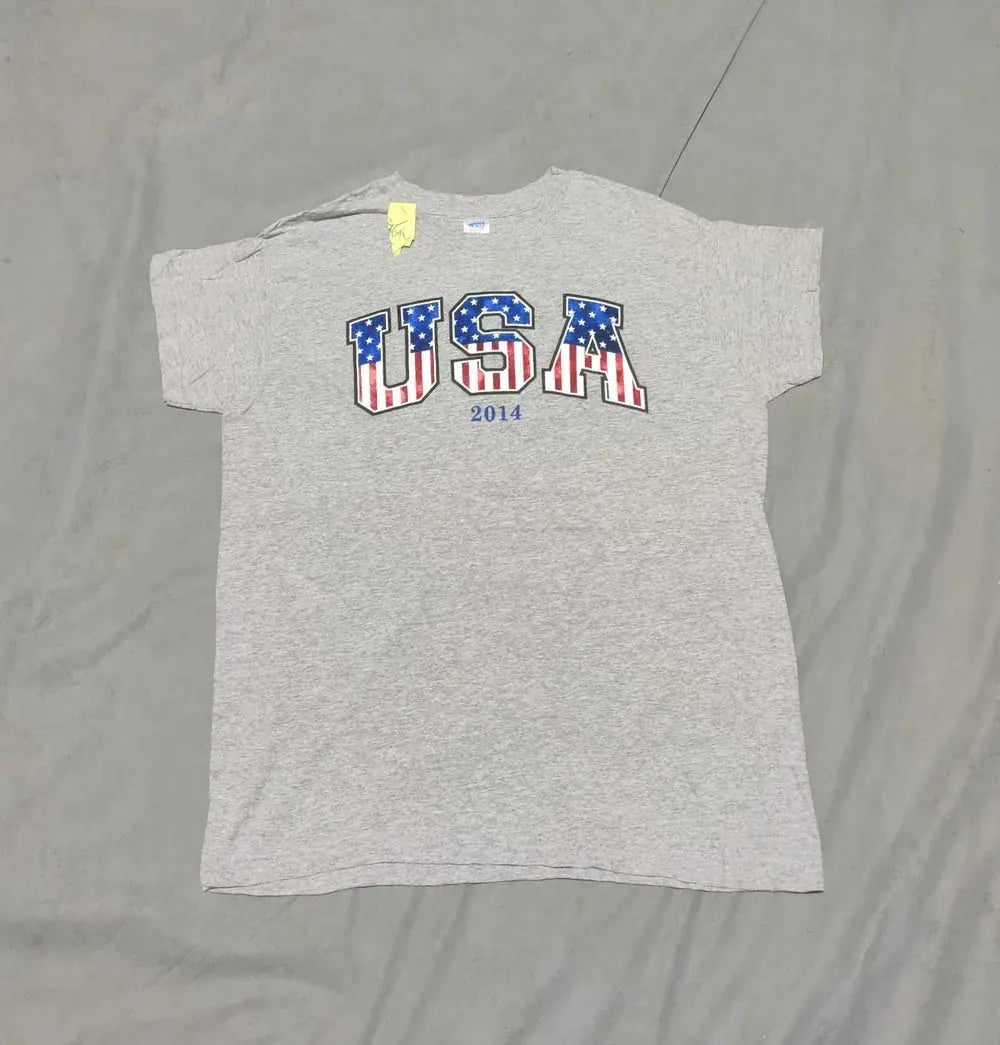 USA Men Cotton Gray T Shirt L – Preloved Labels (view 2)