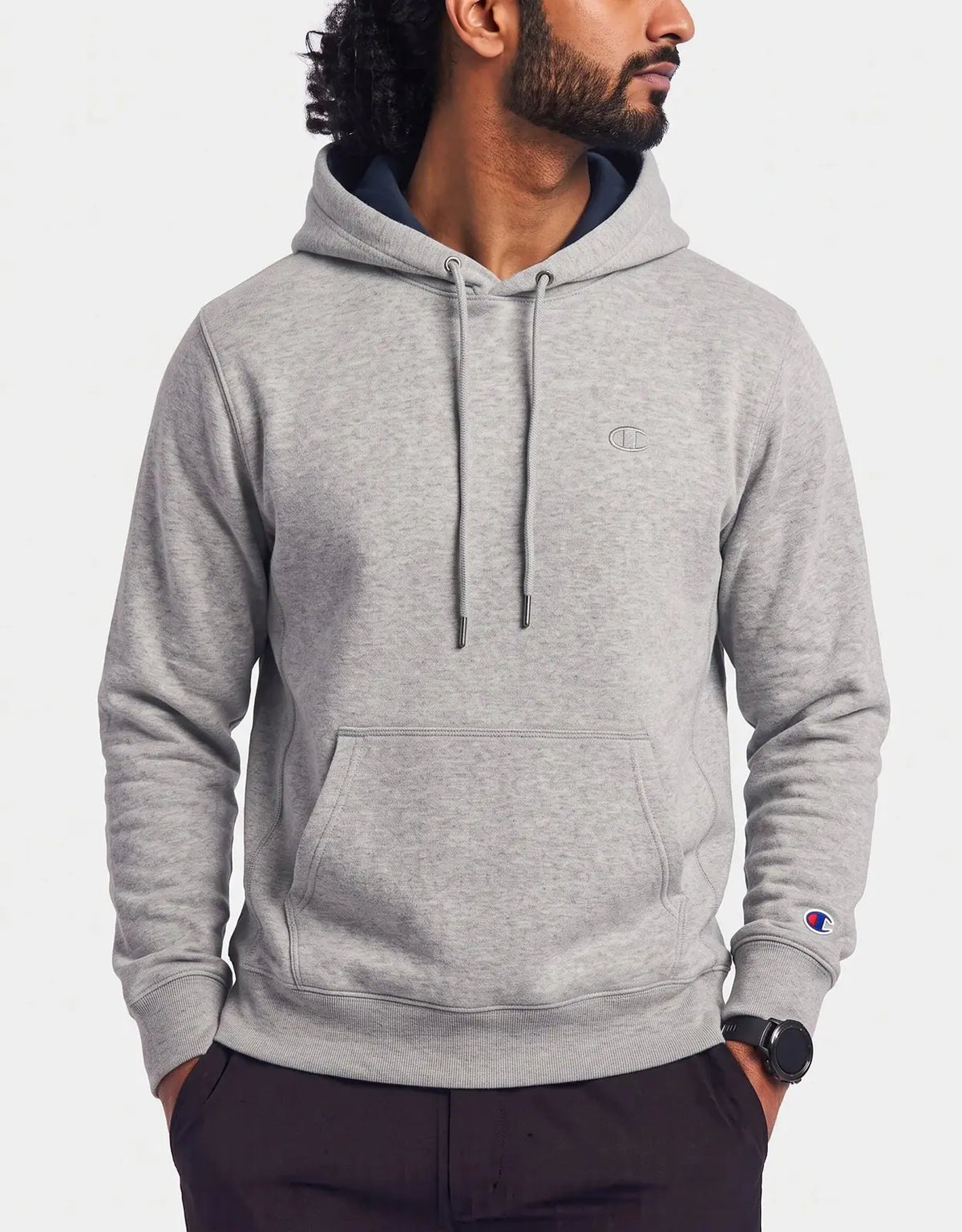 Champion Men Cotton Fleece Gray Hoodie S – Preloved Labels