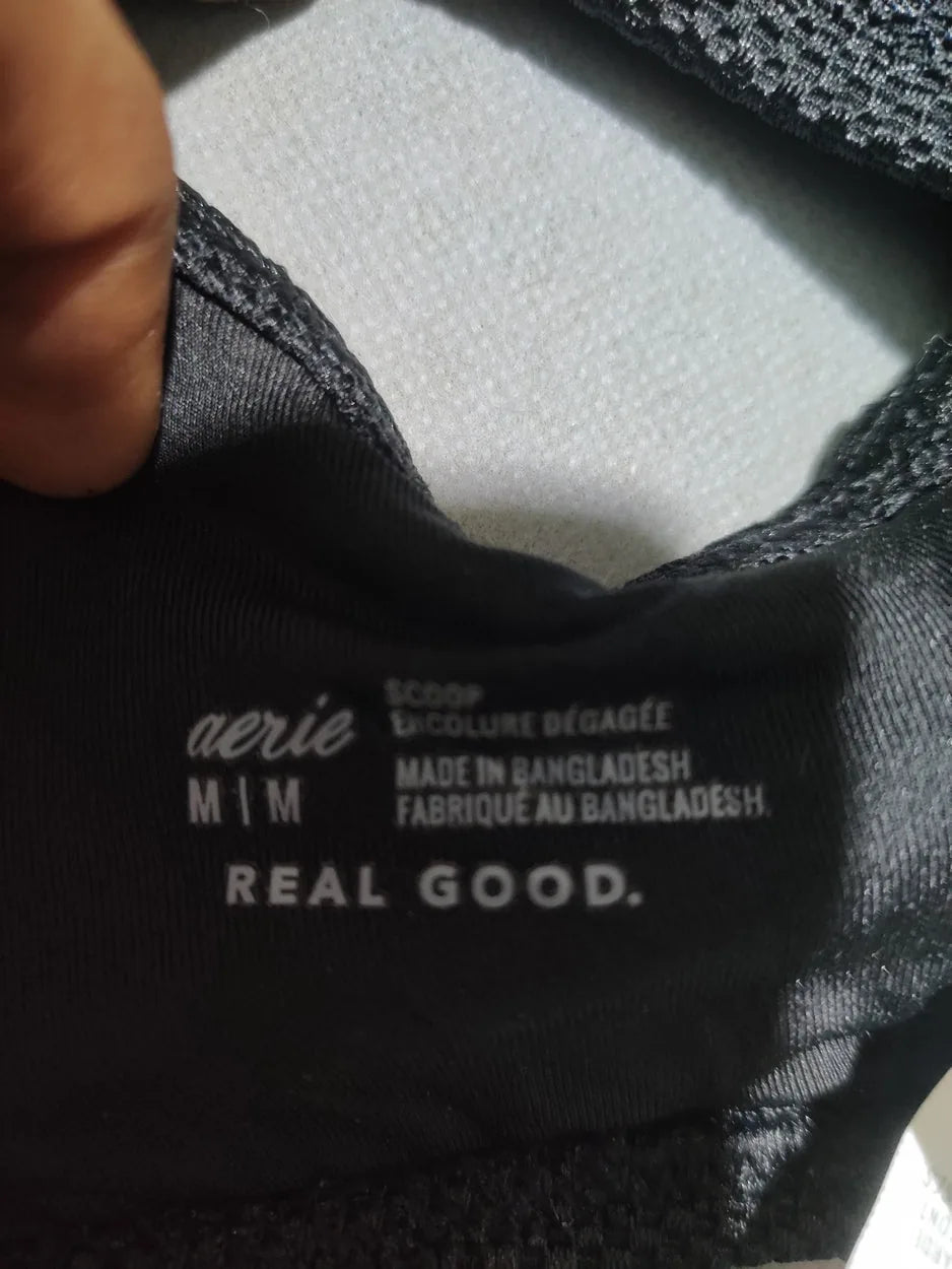 Aerie Women Black Sport Bra M – Preloved Labels (view 3)