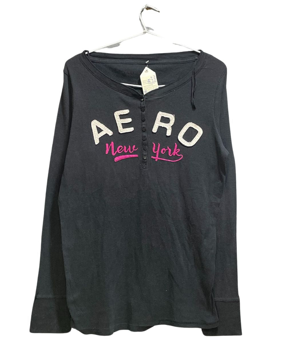 Aeropostale Black Cotton For Women T Shirt S - Preloved Labels