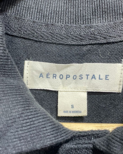 Aeropostale Black Cotton Jersey Polo T Shirt For Men S - Preloved Labels