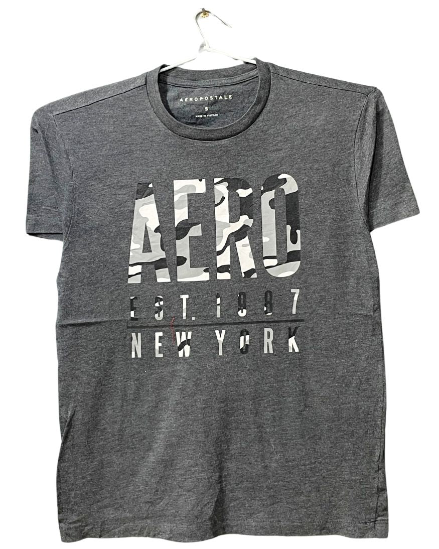Aeropostale Gray Cotton T Shirt For Men S - Preloved Labels