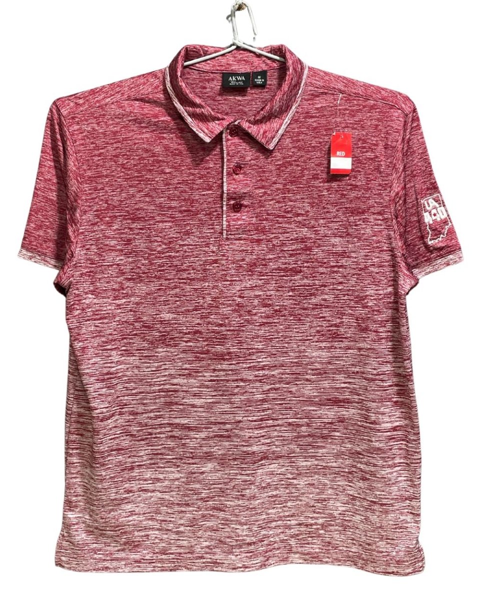 Akwa Maroon Polyester Sport Polo T Shirt For Men Medium - Preloved Labels