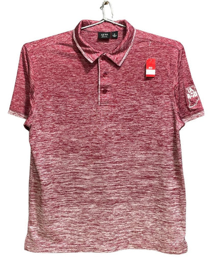 Akwa Maroon Polyester Sport Polo T Shirt For Men Medium - Preloved Labels