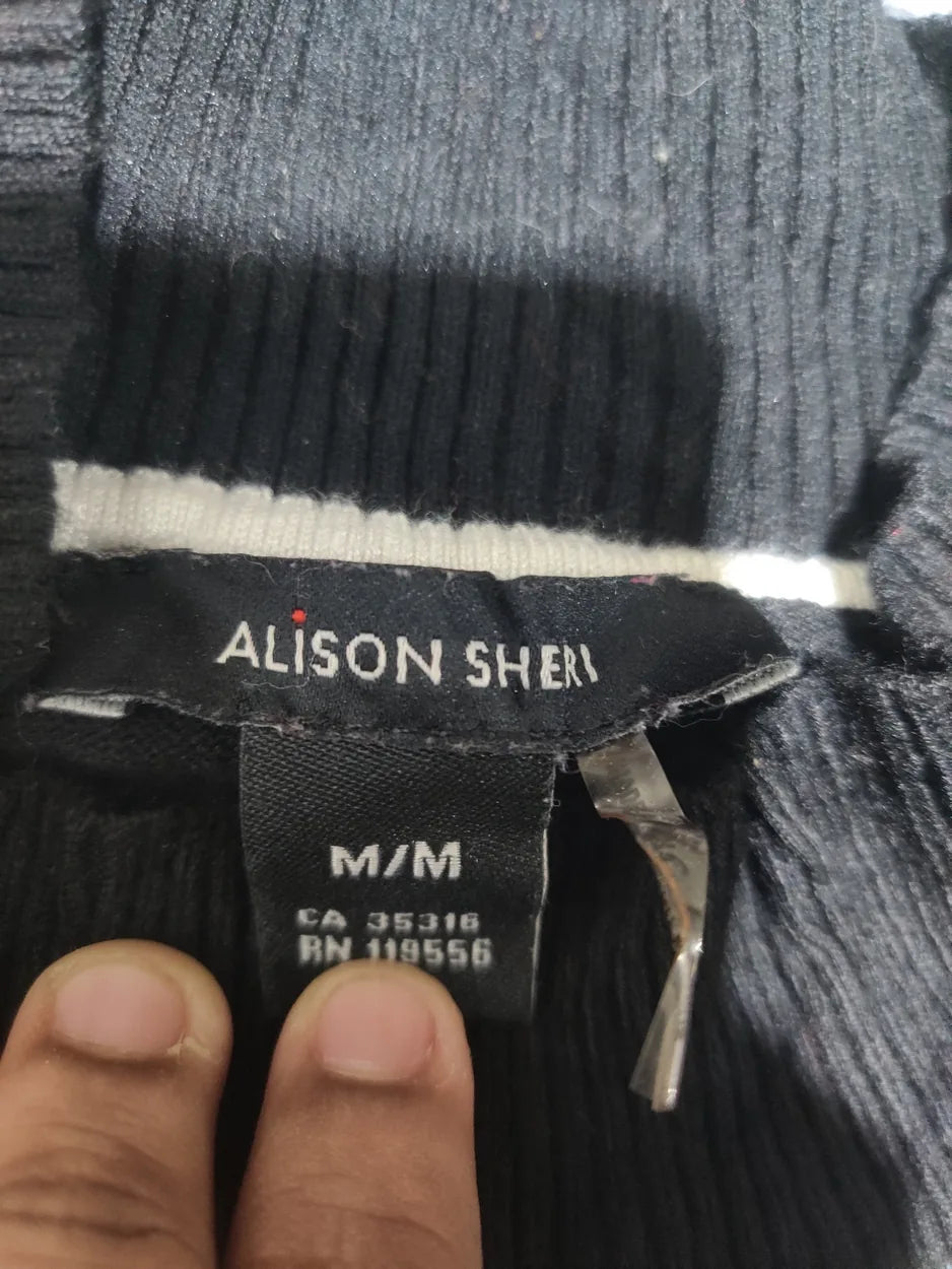 Alison Sheri Women Viscose Black Sweater M – Preloved Labels (view 2)