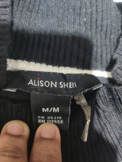 Alison Sheri Women Viscose Black Sweater M – Preloved Labels (view 2)