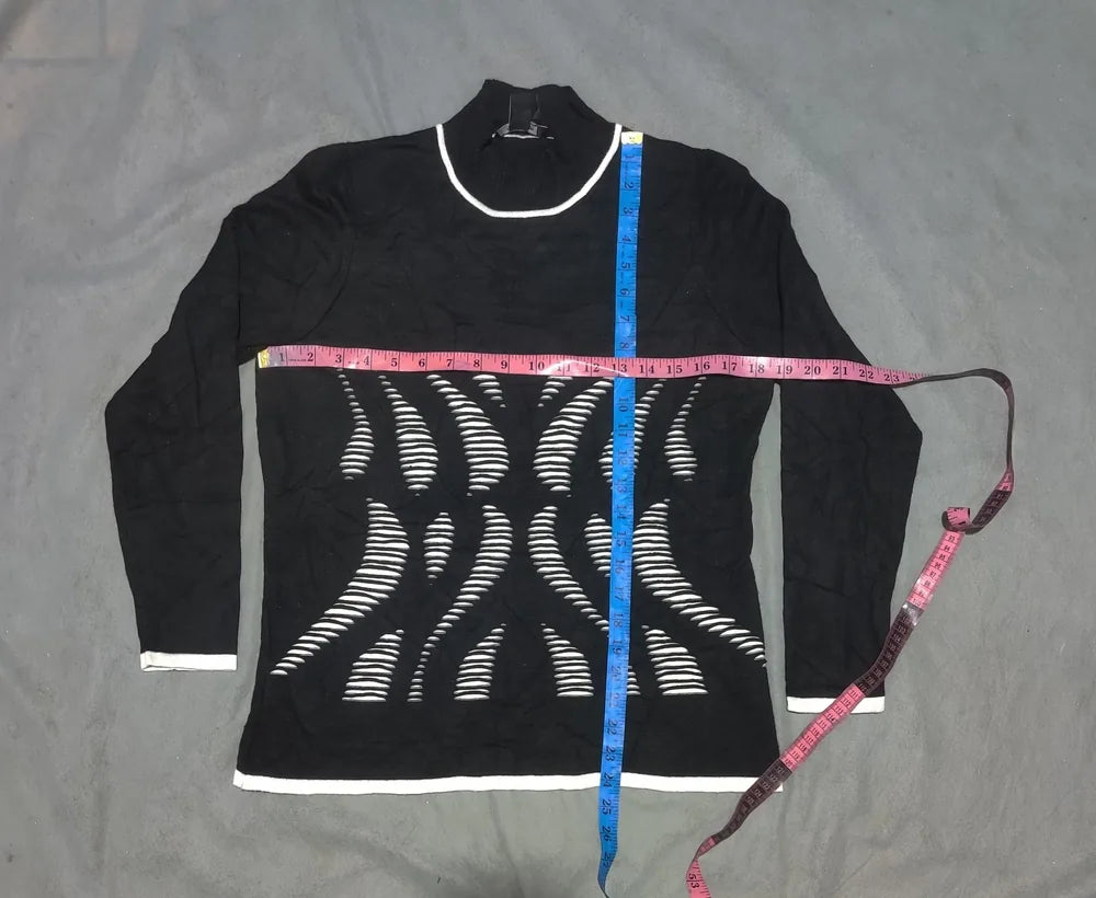 Alison Sheri Women Viscose Black Sweater M – Preloved Labels (view 4)