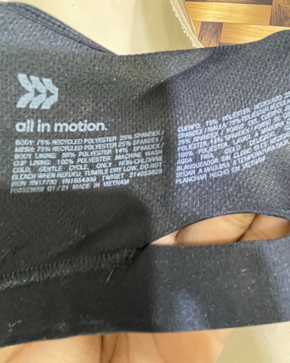 All In Motion Black Bra For Women Large - Preloved Labels