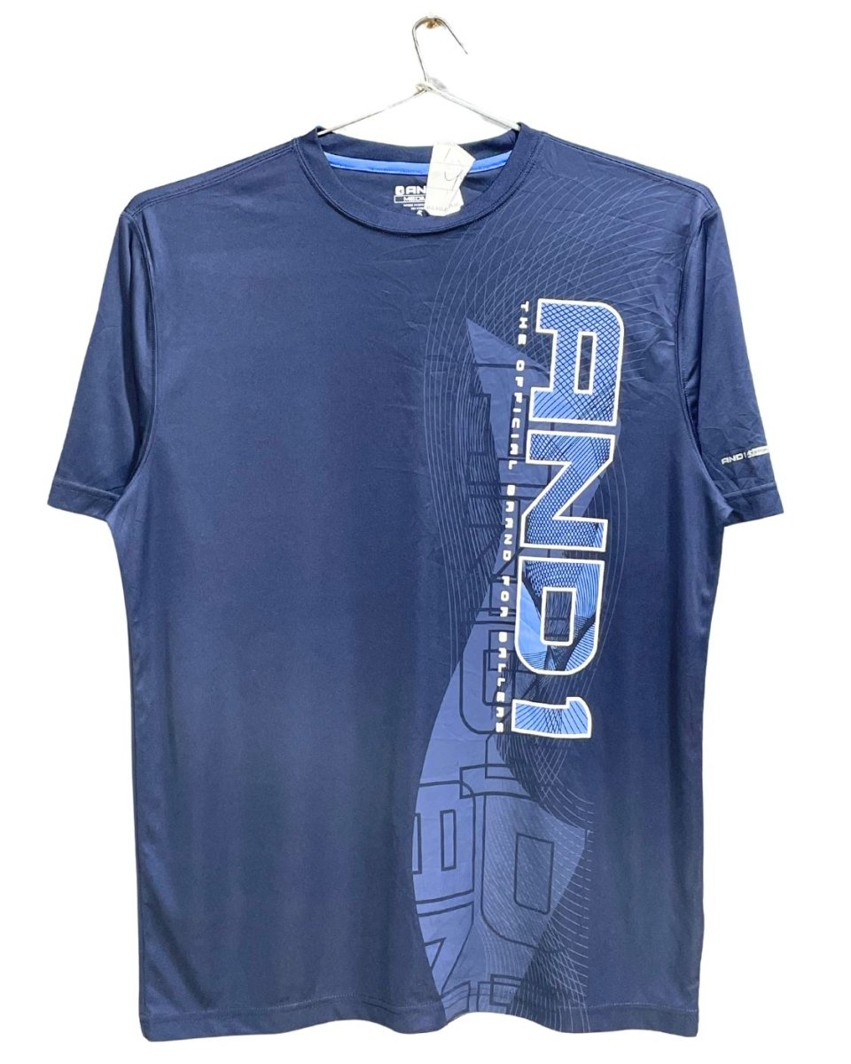 AND1 Blue For Men Sports T Shirt M - Preloved Labels