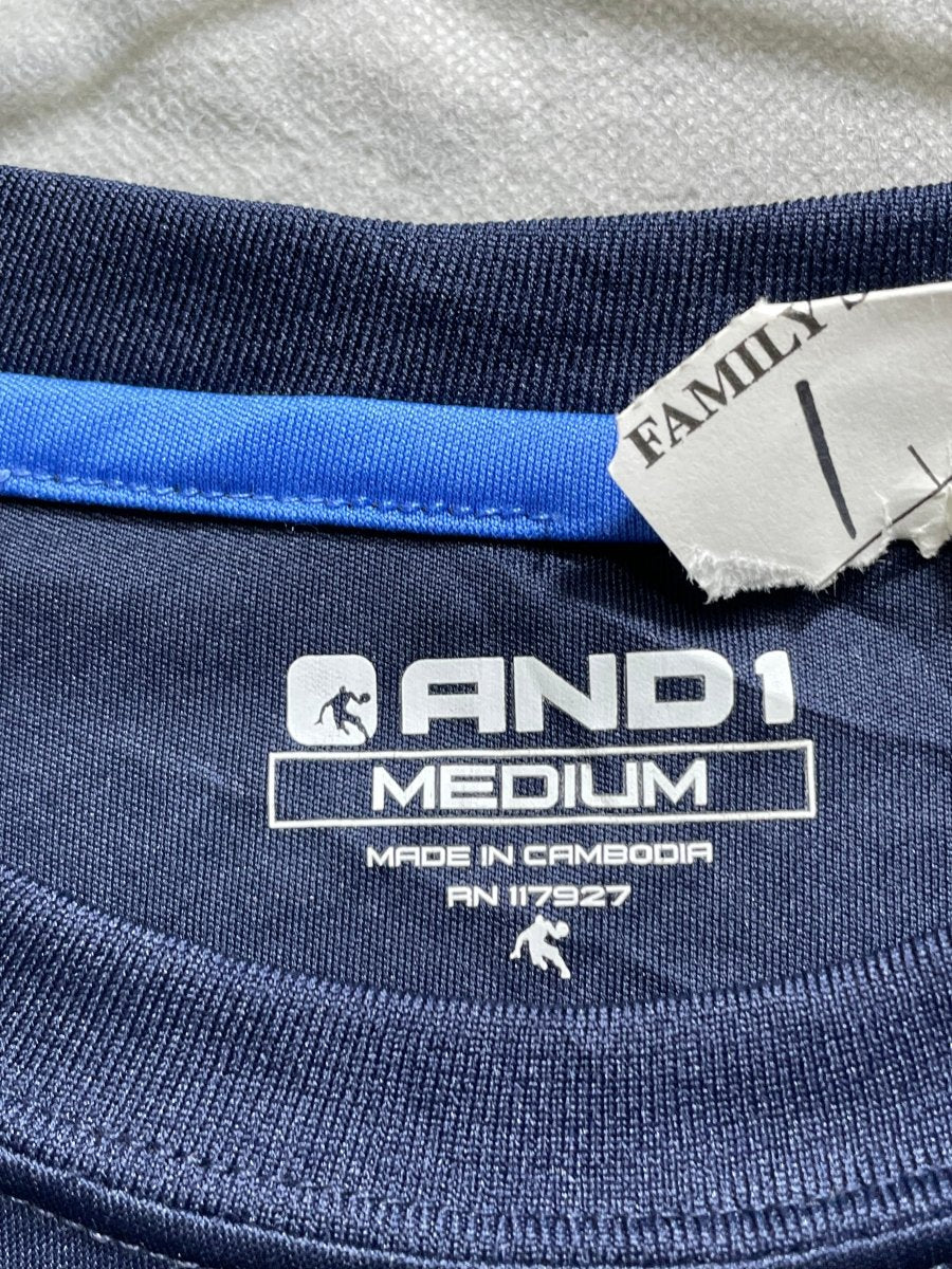 AND1 Blue For Men Sports T Shirt M - Preloved Labels