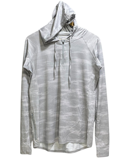 Anetik Grey Polyester Jersey Sport For Women Hood T Shirt Medium - Preloved Labels