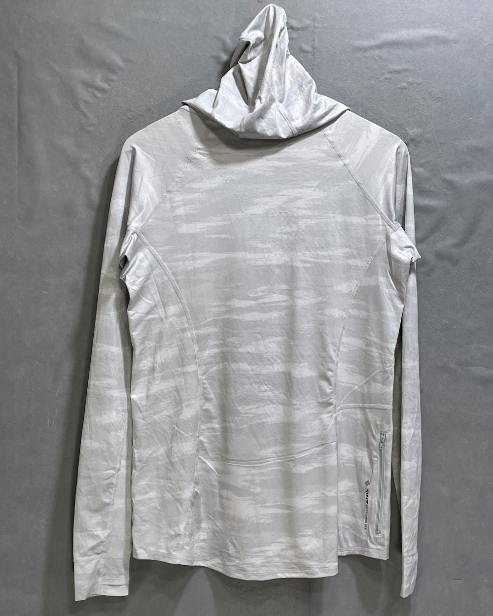 Anetik Grey Polyester Jersey Sport For Women Hood T Shirt Medium - Preloved Labels