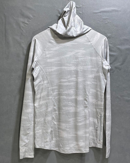 Anetik Grey Polyester Jersey Sport For Women Hood T Shirt Medium - Preloved Labels