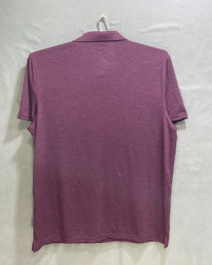 APT.9 Maroon Polyester Sport Polo T Shirt For Men X Large - Preloved Labels