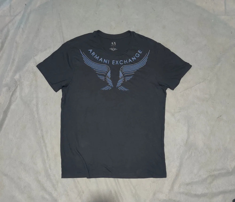 Armani Exchange Men Cotton Black T Shirt – Preloved Labels (view 2)