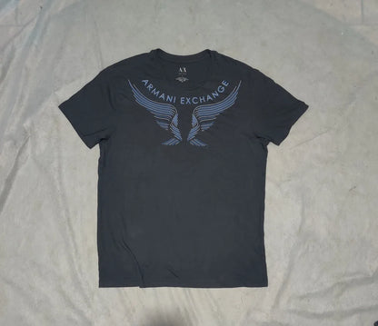 Armani Exchange Men Cotton Black T Shirt – Preloved Labels (view 2)
