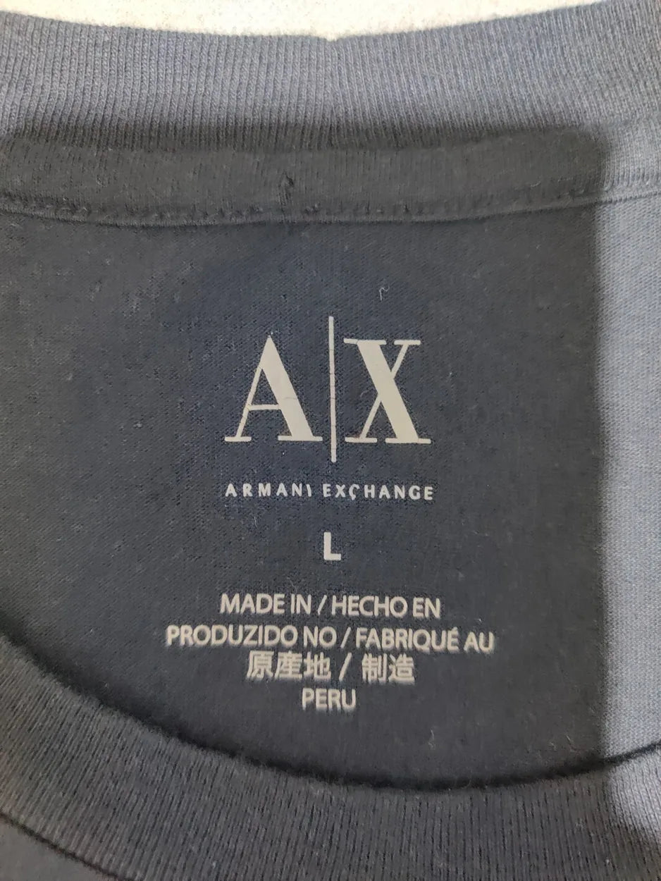 Armani Exchange Men Cotton Black T Shirt – Preloved Labels (view 3)