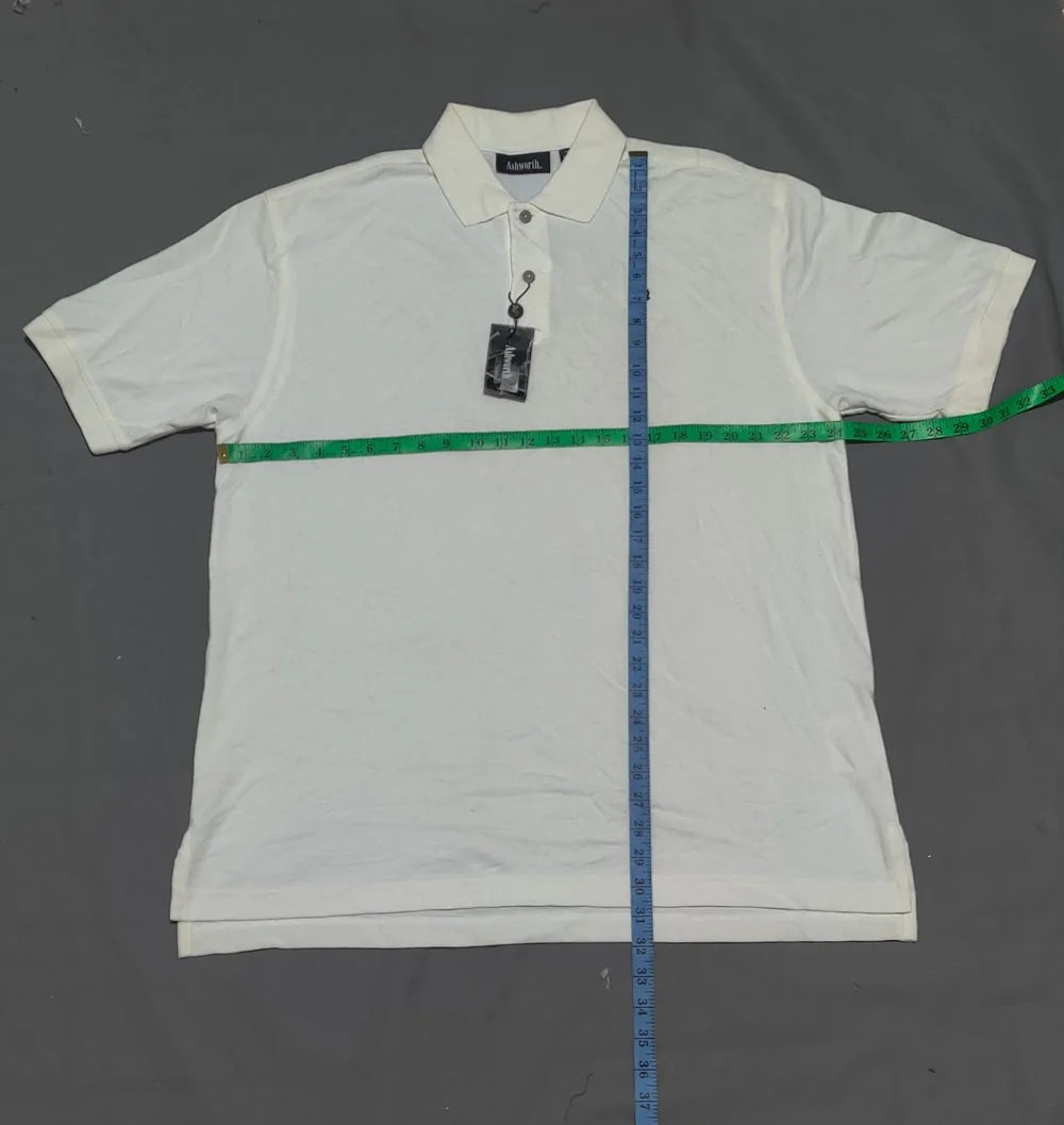 Ashworth Men Sport White Polo T Shirt L – Preloved Labels (view 4)