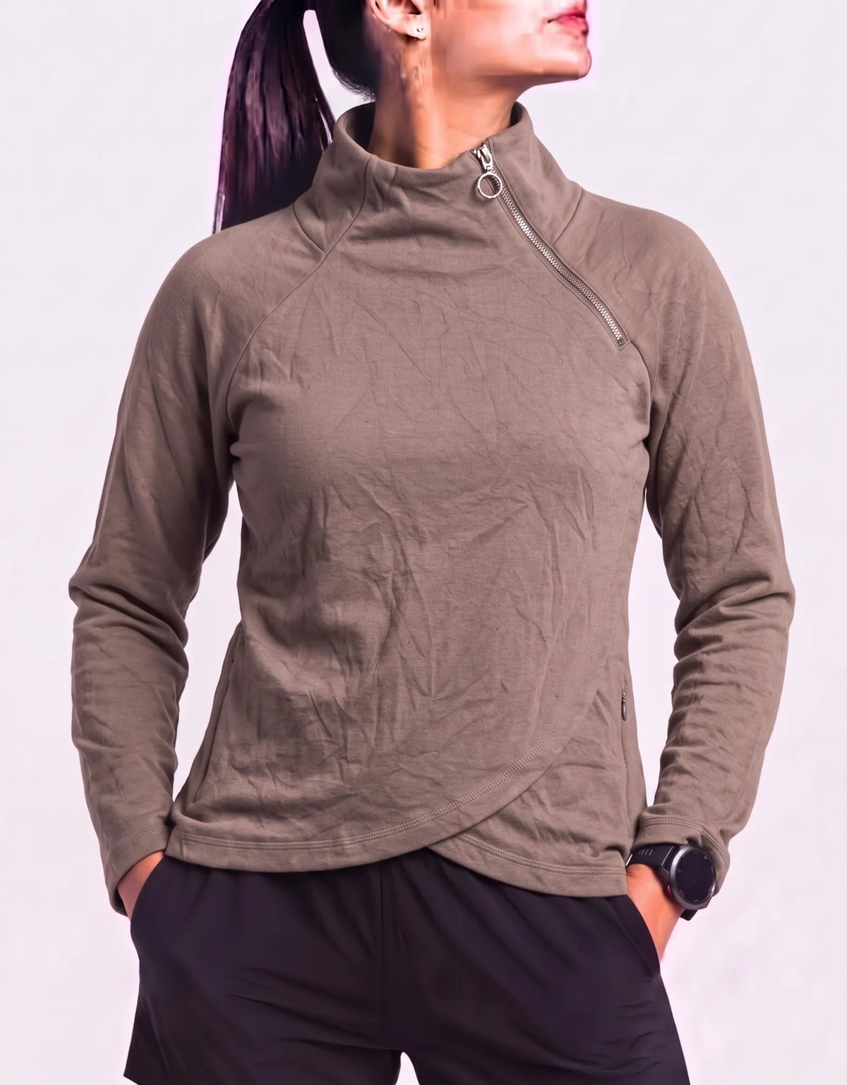 Athleta Women Wool Brown Sweatshirt M – Preloved Labels