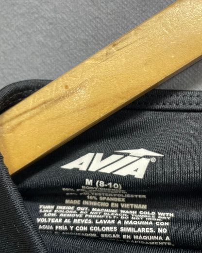 Avia Black Polyester Stretch Gym tights For Women M - Preloved Labels