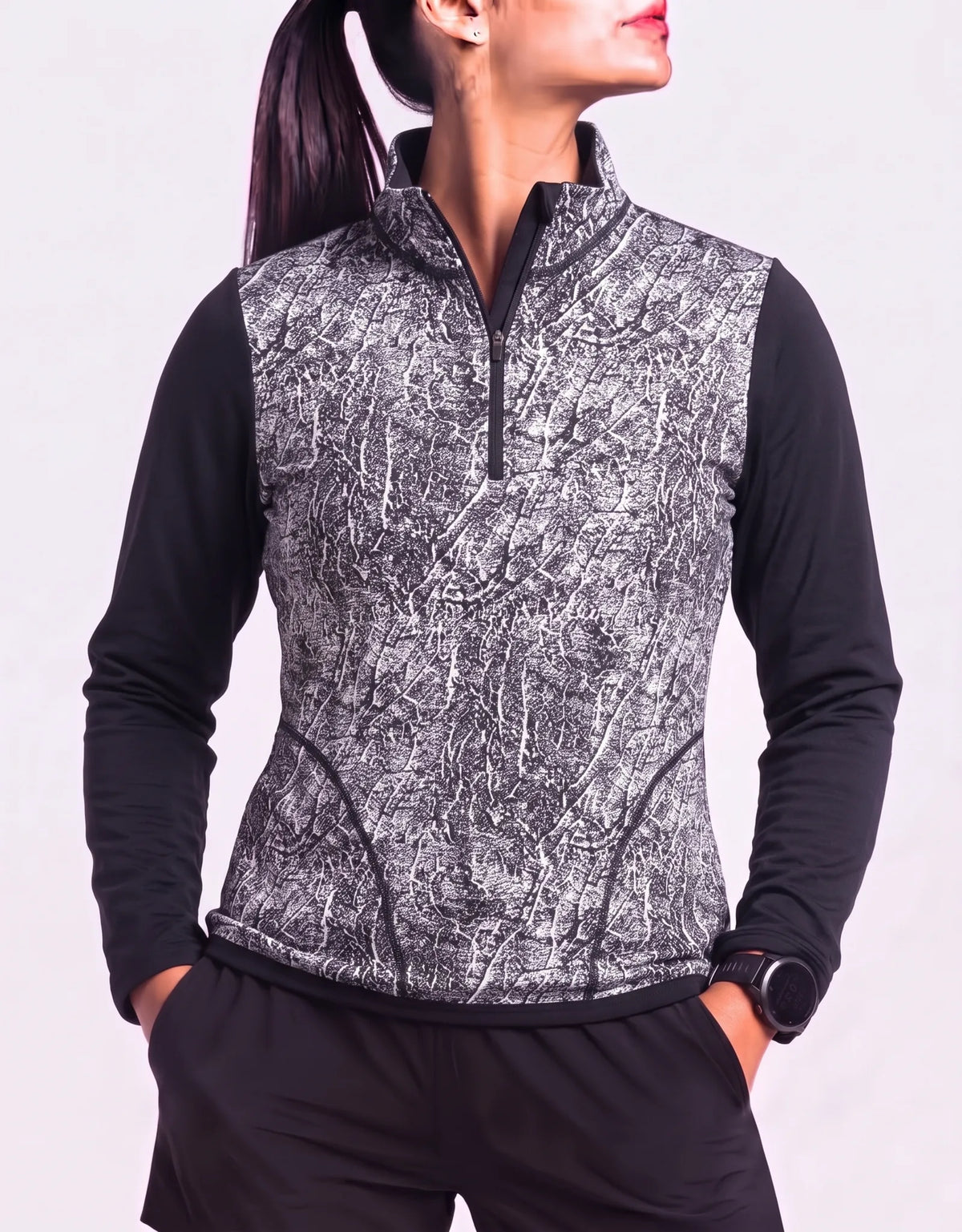 Avia Women Polyester Gray Black Sweatshirt M – Preloved Labels