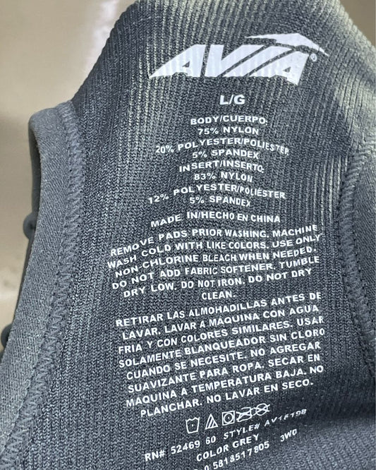 Avta Gray Bra For Women Large - Preloved Labels