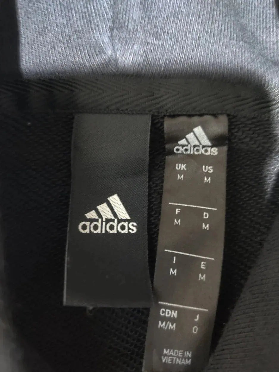 Adidas Men Cotton Fleece Black Hoodie M – Preloved Labels (view 3)