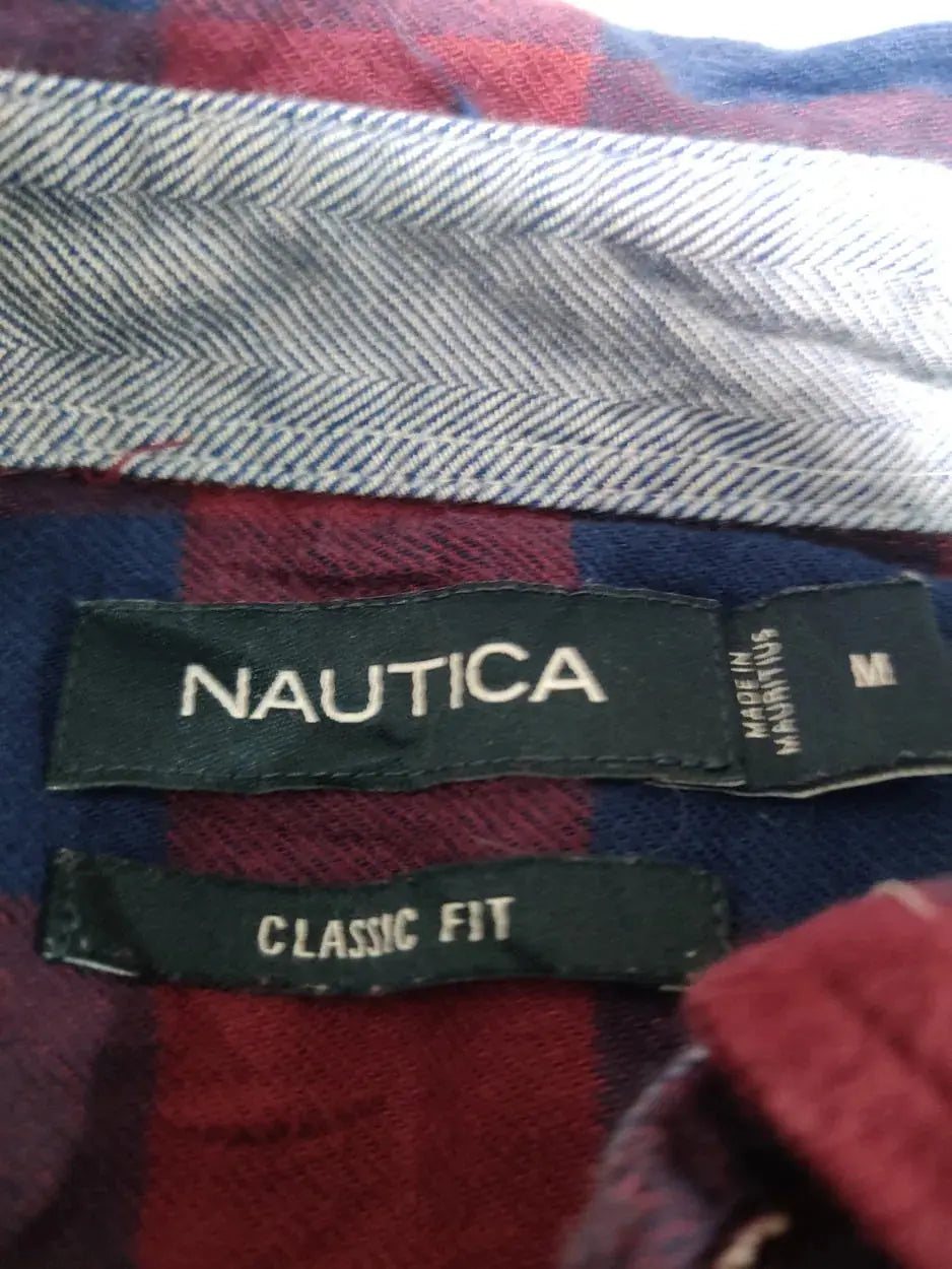 Nautica Men Cotton Maroon Shirt M – Preloved Labels (view 3)