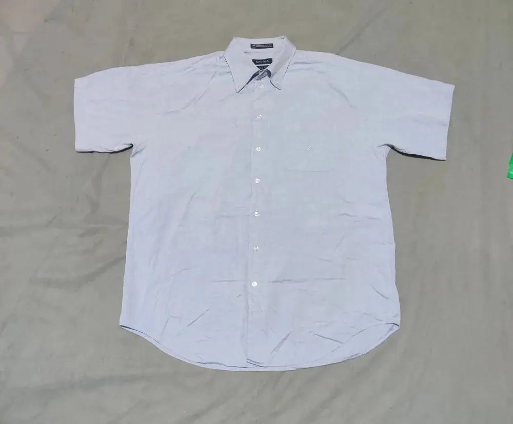 Nautica Men Cotton Blue Shirt L – Preloved Labels (view 2)