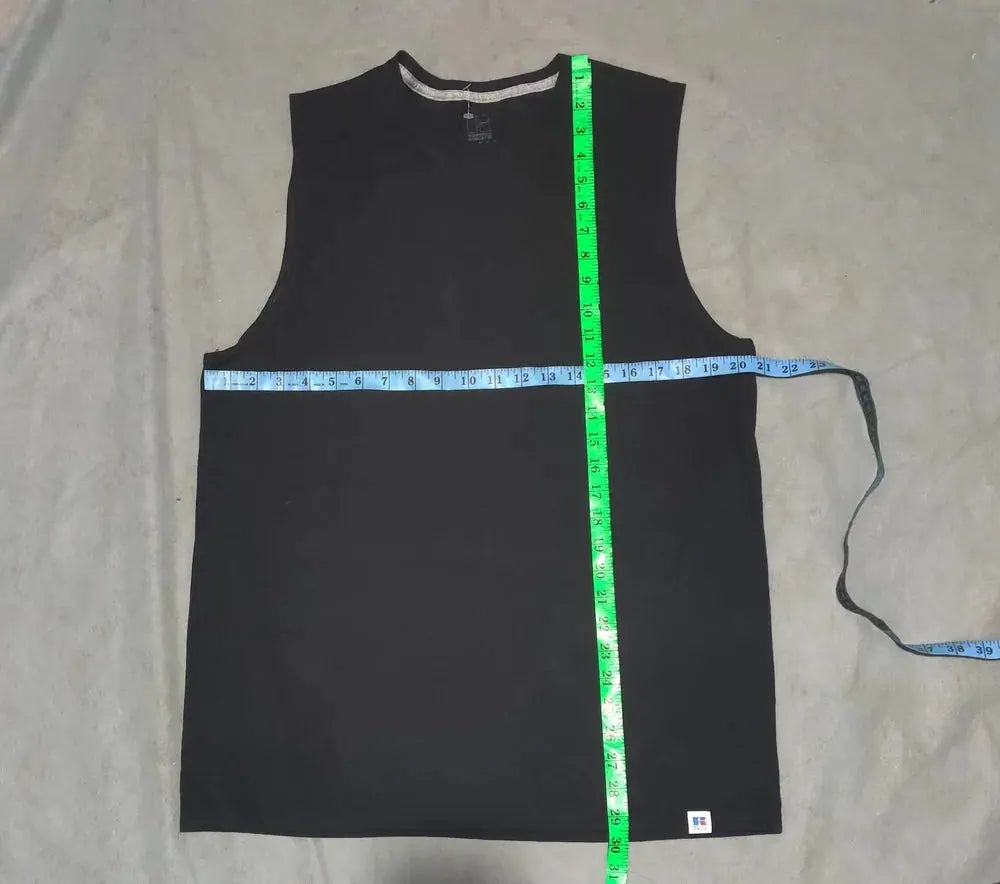 Russell Men Cotton Black Vest T Shirt L – Preloved Labels (view 4)