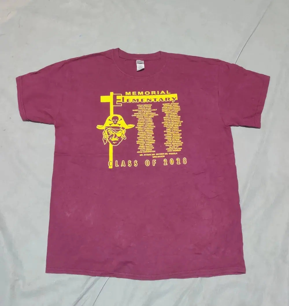 Gildan Men Cotton Maroon T Shirt L – Preloved Labels (view 2)